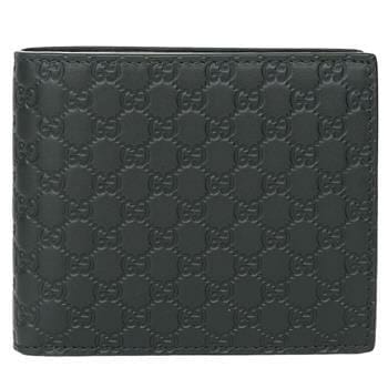 OJAM Online Shopping - Gucci Microguccissim a GG Logo Leather Coin Wallet 544472 Black Luxury