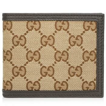 OJAM Online Shopping - Gucci Signature Bifold Wallet 260987 Brown Brown Luxury