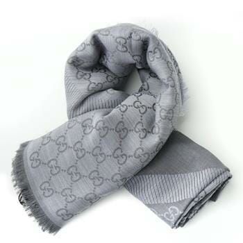 OJAM Online Shopping - Gucci Square Scarf 281942 Grey Grey Luxury