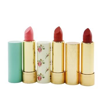 OJAM Online Shopping - Gucci Travel Lipstick Collection (2x Lip Colour + 1x Lip Balm) 3x3.5g/0.12oz Make Up