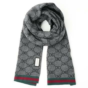 OJAM Online Shopping - Gucci Unisex Guccissima Scarf 325806 Graphite Luxury