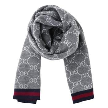 OJAM Online Shopping - Gucci Unisex Guccissima Scarf 325806 Grey Luxury