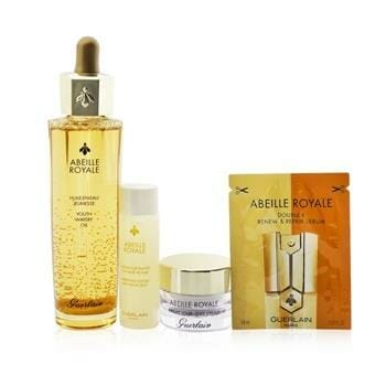 OJAM Online Shopping - Guerlain Abeille Royale Age-Defying Programme: Youth Watery Oil 50ml + Fortifying Lotion 15ml + Double R Serum 8x0.6ml + Day Cream 7ml 11pcs Skincare