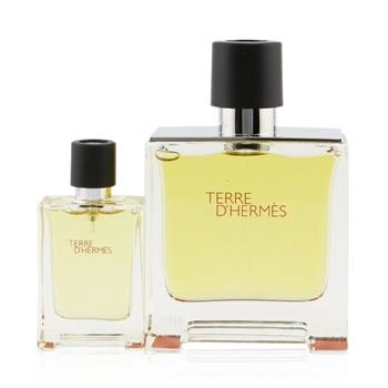 OJAM Online Shopping - Hermes Terre D'Hermes Pure Parfum Coffret: Pure Parfum Spray 75ml/2.53oz + Pure Parfum Spray 12.5ml/0.42oz 2pcs Men's Fragrance