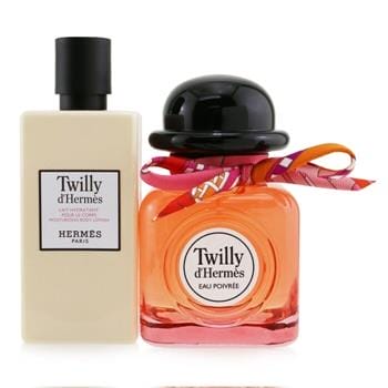 OJAM Online Shopping - Hermes Twilly D'Hermes Eau Poivree Coffret: Eau De Parfum Spray 85ml/2.87oz + Moisturizing Body Lotion 80ml/2.7oz 2pcs Ladies Fragrance