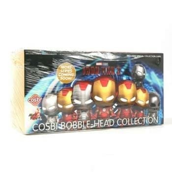 OJAM Online Shopping - Hot Toys Iron Man 3 - Iron Man Cosbi Bobble-Head Collection (Case of 8 Blind Boxes) 29x22x12cm Toys