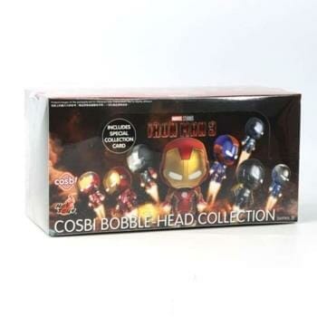 OJAM Online Shopping - Hot Toys Iron Man 3 - Iron Man Cosbi Bobble-Head Collection (Series 3) (Case of 8 Blind Boxes) 29x22x12cm Toys