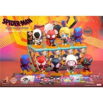 OJAM Online Shopping - Hot Toys Spider-Man: Across The Spider-Verse Cosbi Bobble-Head Collection (Case of 8 Blind Boxes) 25x11x13cm Toys