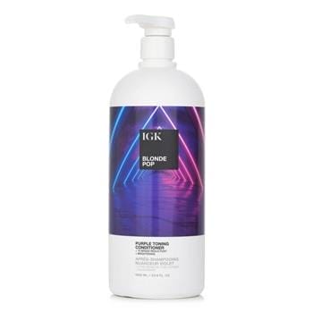 OJAM Online Shopping - IGK Blonde Pop Purple Toning Conditioner 1000ml/33.8oz Hair Care