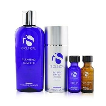 OJAM Online Shopping - IS Clinical Pure Calm Collection: Cleansing Complex 180ml + Pro-Heal Serum Advance+ 15ml + Hydra-Cool Serum 15ml + Eclipse SPF 50 Sunscreen Cream 100g 4pcs Skincare