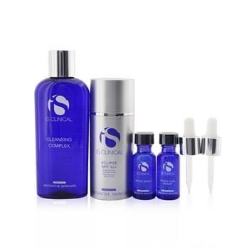 OJAM Online Shopping - IS Clinical Pure Clarity Collection: Cleansing Complex 180ml + Active Serum 15ml + Hydra-Cool Serum 15ml + Eclipse SPF 50 Sunscreen Cream 100g 4pcs Skincare