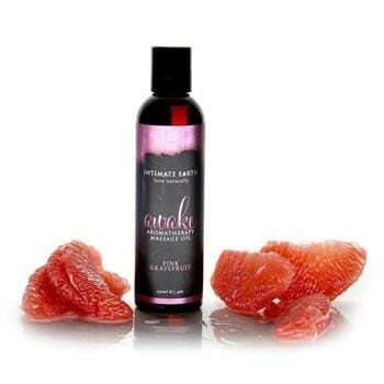 OJAM Online Shopping - Intimate earth Awake Massage Oil - Pink Grapefruit 120ml / 4oz Sexual Wellness