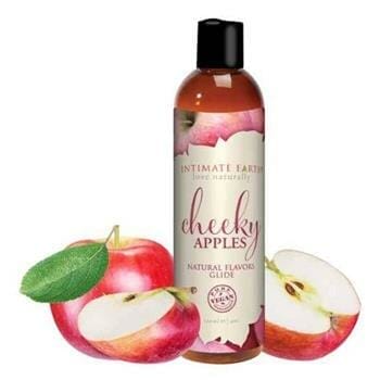 OJAM Online Shopping - Intimate earth Natural Flavors Glide - Cheeky Apple 120ml / 4oz Luxury