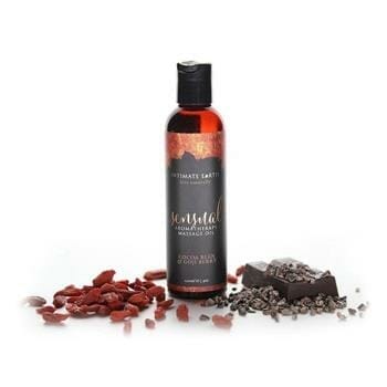 OJAM Online Shopping - Intimate earth Sensual Massage Oil - Cocoa Bean & Goji Berry 120ml / 4oz Sexual Wellness