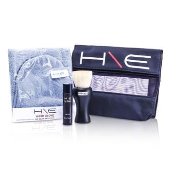 OJAM Online Shopping - Jane Iredale HE Minerals Kit: Lip Balm SPF 15 + Facial Brush + Wash Glove + Bag 3pcs+1bag Men's Skincare