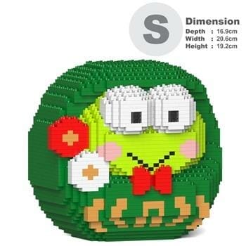 OJAM Online Shopping - Jekca Keroppi Daruma 01S Building Bricks Set 21x17x21cm Toys