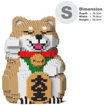 OJAM Online Shopping - Jekca Lucky Shiba Inu 01S-M01 Building Bricks Set 16x19x26cm Toys