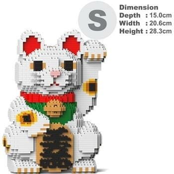 OJAM Online Shopping - Jekca Maneki Neko 01S-M01 Building Bricks Set 21x15x29cm Toys