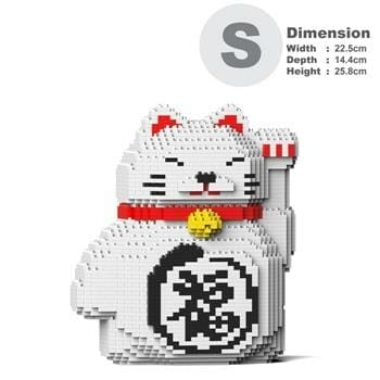 OJAM Online Shopping - Jekca Maneki Neko 02S-M01 Building Bricks Set 23x14x26cm Toys