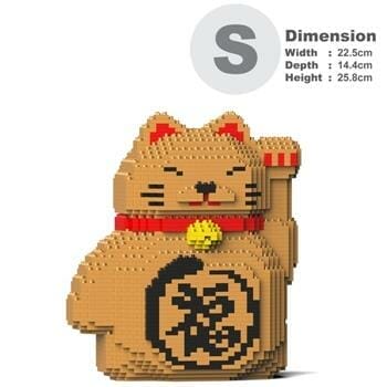 OJAM Online Shopping - Jekca Maneki Neko 02S-M02 Building Bricks Set 23x14x26cm Toys