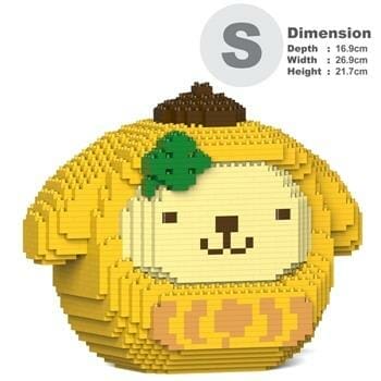 OJAM Online Shopping - Jekca Pompompurin Daruma 01S Building Bricks Set 27x17x22cm Toys