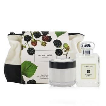 OJAM Online Shopping - Jo Malone Blackberry & Bay Travel Kit: Cologne Spray 50ml/1.7oz + Body Cream 50ml/1.7oz + Pouch 2pcs+Pouch Ladies Fragrance