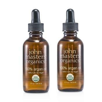OJAM Online Shopping - John Masters Organics 100% Argan Oil AO Duo Pack 2x59ml/2oz Hair Care