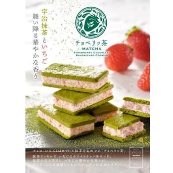 OJAM Online Shopping - KYOTO VENETO Matcha Strawberry Chocolate Sandwiched Cookies 6pcs/1 box Luxury