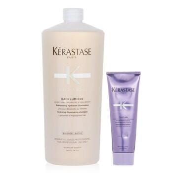 OJAM Online Shopping - Kerastase Blond Absolu Set 2: Shampoo & Fortifying Treatment (Lightened or Highlighted Hair) 2pcs Hair Care