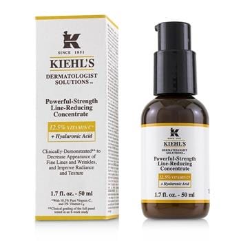 OJAM Online Shopping - Kiehl's Dermatologist Solutions Powerful-Strength Line-Reducing Concentrate (With 12.5% Vitamin C + Hyaluronic Acid) 50ml/1.7oz Skincare