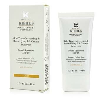 OJAM Online Shopping - Kiehl's Skin Tone Correcting & Beautifying BB Cream SPF 50 - # Light 40ml/1.35oz Skincare