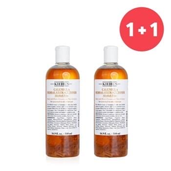 OJAM Online Shopping - Kiehl's 【1+1 Set】Calendula Herbal Extract Alcohol-Free Toner - For Normal to Oily Skin Types 500ml/16.9oz x2 Skincare