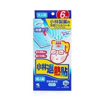 OJAM Online Shopping - Kobayashi Netsusama Cooling Gel Sheet For Adult 6pcs Health