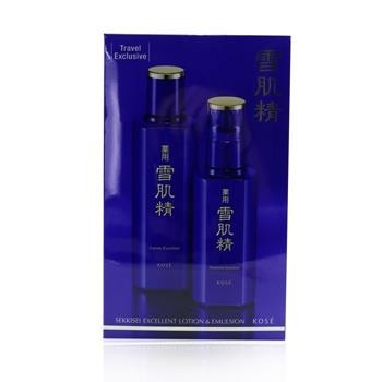 OJAM Online Shopping - Kose Sekkisei Excellent Lotion & Emulsion Set: Lotion Excellent 200ml + Emulsion Excellent 140ml 2pcs Skincare