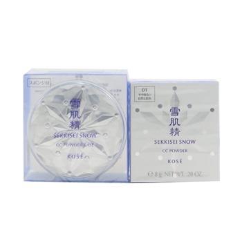 OJAM Online Shopping - Kose Sekkisei Snow CC Powder SPF14 (Case + Refill) - # 01 Moderately Light (Natural Tone) 8g/0.28oz Make Up