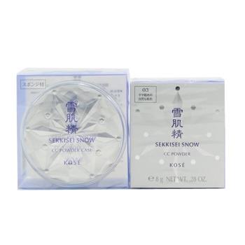 OJAM Online Shopping - Kose Sekkisei Snow CC Powder SPF14 (Case + Refill) - # 03 Moderately Dark (Natural Tone) 8g/0.28oz Make Up