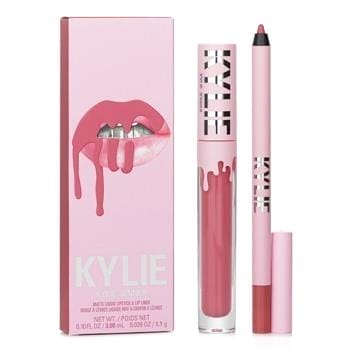 OJAM Online Shopping - Kylie By Kylie Jenner Matte Lip Kit: Matte Liquid Lipstick 3ml + Lip Liner 1.1g - # 302 Snow Way Bae 2pcs Make Up