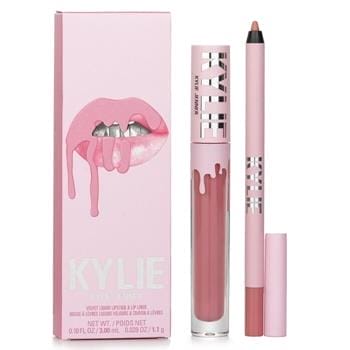 OJAM Online Shopping - Kylie By Kylie Jenner Velvet Lip Kit: Liquid Lipstick 3ml + Lip Liner 1.1g - # 705 Charm 2pcs Make Up