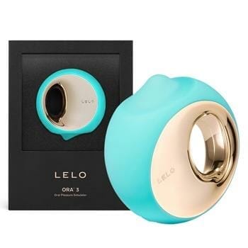 OJAM Online Shopping - LELO Ora 3 Rotating Tongue Vibrator - # Aqua 1pc Sexual Wellness