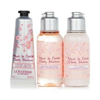 OJAM Online Shopping - L'Occitane Cherry Blossom Discovery Collection 3pcs Skincare