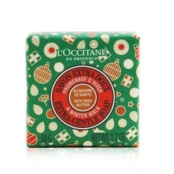 OJAM Online Shopping - L'Occitane Shea Butter Extra Gentle Soap (A Winter Walk Limited Edition) 50ml/1.7oz Skincare