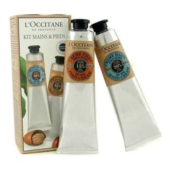 OJAM Online Shopping - L'Occitane Shea Butter Hand & Foot Kit: Hand Cream 75ml/2.6oz + Foot Cream 75ml/2.6oz 2pcs Skincare