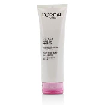 OJAM Online Shopping - L'Oreal Hydrafresh Anti-Ox Grape Seed Hydrating Creamy Foam 125ml/4.2oz Skincare