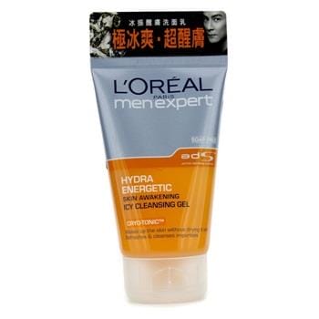 OJAM Online Shopping - L'Oreal Men Expert Hydra Energetic Skin Awakening Icy Cleansing Gel 100ml / 3.4oz Men's Skincare