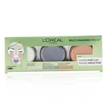 OJAM Online Shopping - L'Oreal Multi-Masking Mini Kit:  Exfoliate & Refine Pores Clay Mask