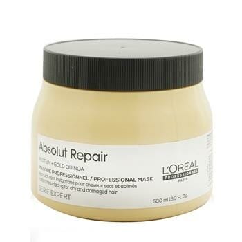 OJAM Online Shopping - L'Oreal Professionnel Serie Expert - Absolut Repair Gold Quinoa + Protein Instant Resurfacing Mask (For Dry and Damaged Hair) 500ml/16.9oz Hair Care