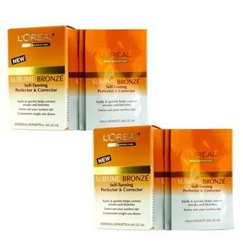 OJAM Online Shopping - L'Oreal Sublime Bronze Self-Tanning Perfector & Corrector Duo Pack 2x8x2ml/0.06oz Skincare