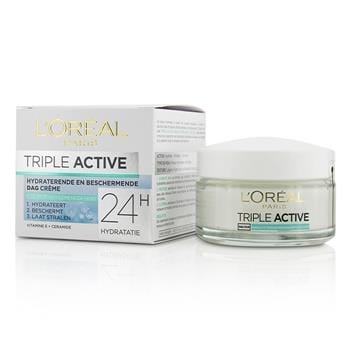 OJAM Online Shopping - L'Oreal Triple Active Multi-Protective Day Cream 24H Hydration - For Normal/ Combination Skin 50ml/1.7oz Skincare