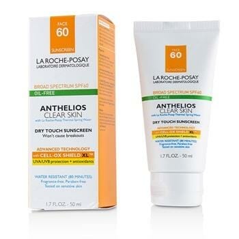 OJAM Online Shopping - La Roche Posay Anthelios Clear Skin Dry Touch Sunscreen For Face SPF 60 - Oil-Free 50ml/1.7oz Skincare