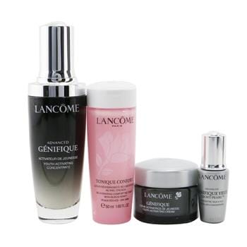 OJAM Online Shopping - Lancome My Youthful Radiance Routine Set: Genifique Advanced 50ml + Tonique Confort 50ml + Eye Serum 5ml + Day Cream 15ml 4pcs Skincare